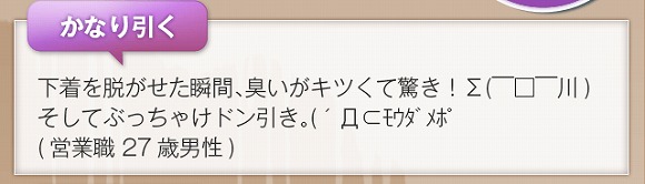 かなり引く